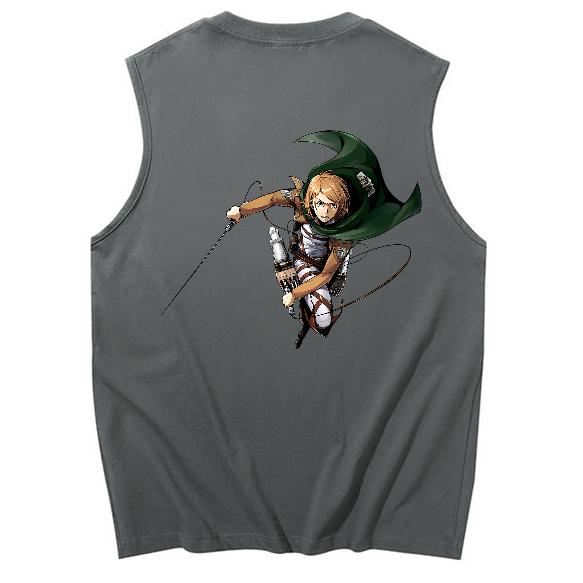 （画像用） 進撃の巨人 ペトラ·ラル Attack on Titan Petra Rall コットン100％タンクトップ（背面プリント）